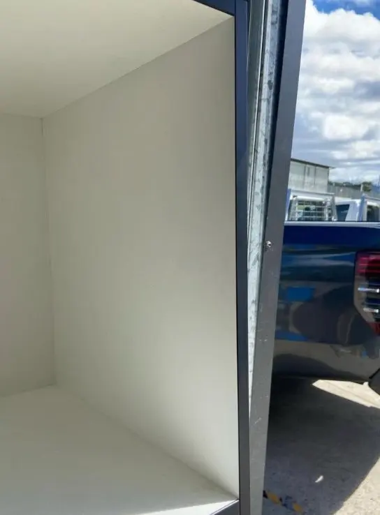 After — chips knocked through the paint on a wall